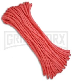 Pink Nylon Braided 550 Cord Paracord (100')