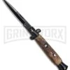 9.5" Anomaly Stiletto Wood Automatic Knife - Bayonet Black Plain 7 9.5" Anomaly Stiletto Wood Automatic Knife - Bayonet Black Plain -Kershaw Sale Store 9.5in Anomaly Stiletto Wood Bayo Black Plain A155LB BP 23750 jr large