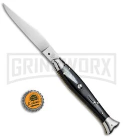 AGA Campolin 10" Brazil Horn Fishtail Picklock Automatic Knife - Polish Plain -Kershaw Sale Store AGA Campolin 10in Fishtail Picklock Italian BP 20096 jr bottlecap large