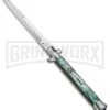 AGA Campolin 11" 2017 Italian Picklock Abalone Automatic Knife - Bayonet -Kershaw Sale Store AGA Campolin 11in Picklock Italian Stiletto Abalone Satin BHQ 78223 jr 2 large
