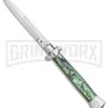 AGA Campolin 15" Italian Abalone Automatic Knife - Bayonet 8 AGA Campolin 15" Italian Abalone Automatic Knife - Bayonet -Kershaw Sale Store AGA Campolin 15in Auto Italian Stiletto Abalone 7in satin BHQ 87415 er large