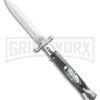 AGA Campolin 9" Stiletto Swinguard Brazilian Horn Automatic Knife - Dagger 8 AGA Campolin 9" Stiletto Swinguard Brazilian Horn Automatic Knife - Dagger -Kershaw Sale Store AGA Campolin 9 Swinguard Automatic Knife Brazilian Horn 5.75 Satin Dagger BHQ 121424 LS large