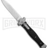 AGA Campolin Zero Carbon Fiber Leverlock Automatic Knife - Bayo Satin Plain -Kershaw Sale Store AGA Campolin Zero CF LL Bayo BP 30461 jr large