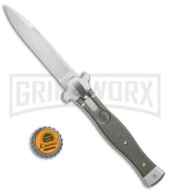 AGA Campolin Zero OD Green G-10 Leverlock Automatic Knife - Bayonet Satin Plain -Kershaw Sale Store AGA Campolin Zero G 10 Green AGA01V SB BP 20047 jr bottlecap large
