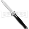AGA Campolin Zero+ Italian Leverlock Automatic Knife Black G-10 - Bayonet Plain -Kershaw Sale Store AGA Campolin Zero Italian LL Auto Black G 10 Bayo BHQ 135051 jr large