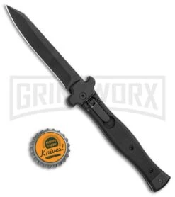 AGA Campolin Zero SWAT G-10 Leverlock Automatic Knife - Reverse Tanto Black -Kershaw Sale Store AGA Campolin Zero Reverse Tanto LL SWAT G 10 Black BHQ 117007 jr bottlecap large