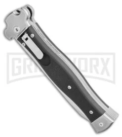 AGA Campolin Zero Textured Black G10 Leverlock Auto Knife - Reverse Tanto Plain -Kershaw Sale Store AGA Campolin Zero Reverse Tanto Leverlock Automatic Black G 10 3.75 Satin AGA01N ST BHQ 116874 LS Spine large