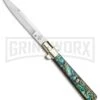 AGA Campolin 11" Frosolone Abalone Stiletto Automatic Knife - Bayonet -Kershaw Sale Store AGA Frosolone Abalonel 11in Bayo BP 29299 jr 2 large