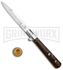 AGA Campolin 11" Frosolone Cocobolo Stiletto Automatic Knife - Bayonet -Kershaw Sale Store AGA Frosolone Cocobolo Nickel 11in Bayo BP 29292 jr bottlecap large