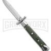 AKC World Green G-10 9" Automatic Swinguard - Polished Bayonet Blade -Kershaw Sale Store AKC Italian Stiletto Bayonet Swinguard Automatic Knife G10 Green 4in Polished BHQ 210724 td gx large