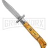 AKC World 11" Roma Yellow PearlexAutomatic Swinguard- Drop Point Plain 4 AKC World 11" Roma Yellow PearlexAutomatic Swinguard- Drop Point Plain -Kershaw Sale Store AKC World 11in Roma Drop Point Automatic Swinguard Yellow Pearlex 4in Polished GX 46732 td large