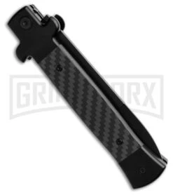 AKC X-Treme Shadow Black Carbon Fiber Bolster Release Auto Knife - Black Plain 5 AKC X-Treme Shadow Black Carbon Fiber Bolster Release Auto Knife - Black Plain -Kershaw Sale Store AKC X Treme Shadow Bolster Release Auto Knife Carbon Fiber 4in Bayo Black GX 43510 td side large