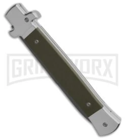 AKC X-Treme Shadow Green-G10 Bolster Release Automatic Knife - Bayonet SW Plain 4 AKC X-Treme Shadow Green-G10 Bolster Release Automatic Knife - Bayonet SW Plain -Kershaw Sale Store AKC X Treme Shadow Bolster Release Auto Knife Military Green G 10 5in SW Bayo GX 43500 td spine large