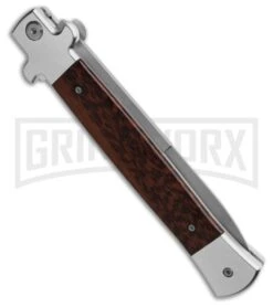 AKC X-Treme 11" Shadow Snakewood Bolster Release Automatic Knife - Bayonet SW 5 AKC X-Treme 11" Shadow Snakewood Bolster Release Automatic Knife - Bayonet SW -Kershaw Sale Store AKC XTreme 11in Shadow Snakewood Bolster Release AK Bayonet SW GX 43600 td side large