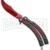 Andux CS Red/Black Balisong Butterfly Trainer - Red Plain -Kershaw Sale Store Andux C S Red Black Balisong Butterfly Trainer Red Plain A0002538 BP 24571 jr large 1