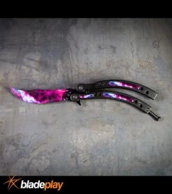 Andux CS Stardust/Black Balisong Butterfly Trainer - Stardust Plain -Kershaw Sale Store Andux CS Stardust Black Balisong Butterfly Trainer kp steel large