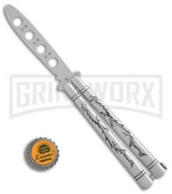 Andux Tarragon Stainless Steel Butterfly Trainer - Satin 7 Andux Tarragon Stainless Steel Butterfly Trainer - Satin -Kershaw Sale Store Andux Tarragon Stainless trainer satin BP 24591 er bottlecap large