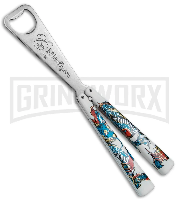 BB Barfly Blue Dragon Bottle Opener Butterfly Trainer 1 BB Barfly Blue Dragon Bottle Opener Butterfly Trainer