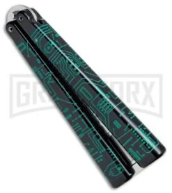 BB Barfly Green Circuit Bottle Opener Butterfly Trainer - Satin -Kershaw Sale Store BB Barfly Bottle Opener Butterfly Trainer Circuit Green Black BHQ 75545 jr side large