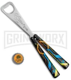 BB Barfly "The Grid" Bottle Opener Butterfly Trainer -Kershaw Sale Store BB Barfly Bottle Opener Butterfly Trainer The Grid BHQ 82964 jr bottlecap large