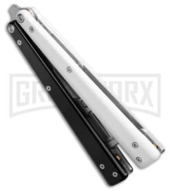 BB Barfly Pro V3 Black/White Bottle Opener Butterlfy Trainer -Kershaw Sale Store BB Barfly Pro V3 Black White Bottle Opener Butterlfy Trainer BHQ 87776 td spine large 1