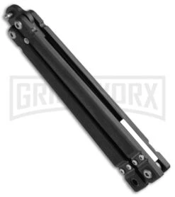 Bear OPS Bear-Song II Black Balisong Butterfly Knife (4.5" Black/Trainer Plain) -Kershaw Sale Store Bear OPS Bear song II Butterfly Black G 10 B 200 SET 35 BHQ 50068 jr side large