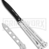 Bear OPS Bear Song IV Arctic White Balisong Butterfly Knife W/Trainer - Black 10 Bear OPS Bear Song IV Arctic White Balisong Butterfly Knife W/Trainer - Black -Kershaw Sale Store Bear Ops Bear Song IV Butterfly Arctic White Trainer Satin B 400 ALW B BHQ 79336 jr both large