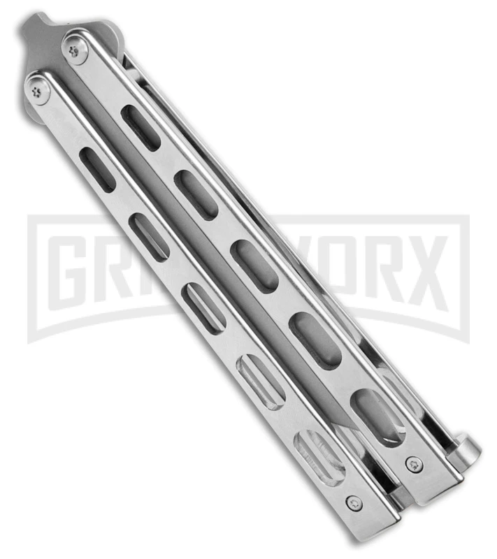 Bear & Son Knives SS14A Stainless Steel Butterfly Knife - Tanto Bead Blast 2 Bear & Son Knives SS14A Stainless Steel Butterfly Knife - Tanto Bead Blast - Image 2