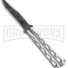 Bear & Son Knives SS14D Stainless Steel Butterfly Knife - Clip Point Damascus -Kershaw Sale Store Bear Son Clip Point Butterfly SS Damascus BHQ 88016 er large 1