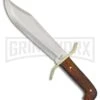 Bear & Son Gold Rush Bowie Cocobolo Fixed Blade - Satin Plain -Kershaw Sale Store Bear Son Gold Rush Bowie Cocobolo satin BHQ 52905 er large