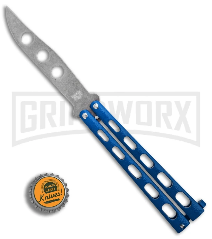 Bear & Son 114BL & 114BLTR Blue Butterfly Knife 2-Pack 9 Bear & Son 114BL & 114BLTR Blue Butterfly Knife 2-Pack - Image 9