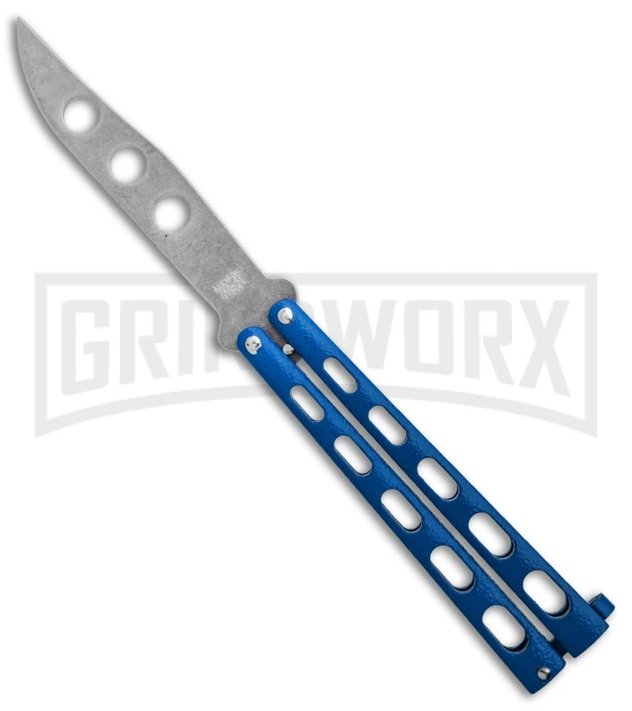 Bear & Son 114BL & 114BLTR Blue Butterfly Knife 2-Pack 6 Bear & Son 114BL & 114BLTR Blue Butterfly Knife 2-Pack - Image 6