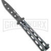 Bear & Son 115 Galaxy Butterfly Knife - Black Dull -Kershaw Sale Store Bear and Son Butterfly Trainer Black Sparkle Black BHQ 141053 jr large