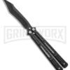 Chalkhill Balisong Butterfly Knife - Black Tanto Skeletonized 8 Chalkhill Balisong Butterfly Knife - Black Tanto Skeletonized -Kershaw Sale Store Black Balisong Clip Point Butterfly Knife Black Finish GX 37653 td large 1