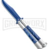 Regal Flipper Blue Swirl Balisong Butterfly Knife - Green Plain -Kershaw Sale Store Blue Swirl Balisong CP Butterfly Red GX 40648 jr large