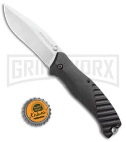 Boker Magnum Buddy Black G-10 Liner Lock Knife - Satin Plain -Kershaw Sale Store Boker Magnum Buddy Manual Knife Black G 10 BHQ 94419 ns bottlecap large