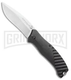 Boker Magnum Buddy Black G-10 Liner Lock Knife - Satin Plain