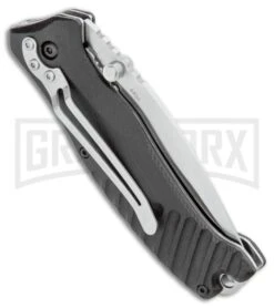 Boker Magnum Buddy Black G-10 Liner Lock Knife - Satin Plain -Kershaw Sale Store Boker Magnum Buddy Manual Knife Black G 10 BHQ 94419 ns side large