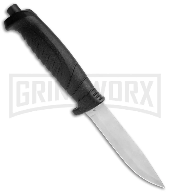 Boker Magnum Knivgar Black Polymer Fixed Blade Knife - Satin Plain 2 Boker Magnum Knivgar Black Polymer Fixed Blade Knife - Satin Plain - Image 2