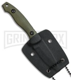 Boker Magnum Lil Friend OD Green G-10 Fixed Blade Knife - Black SW -Kershaw Sale Store Boker Magnum Lil Friend Drop BHQ 80830 er sheath large