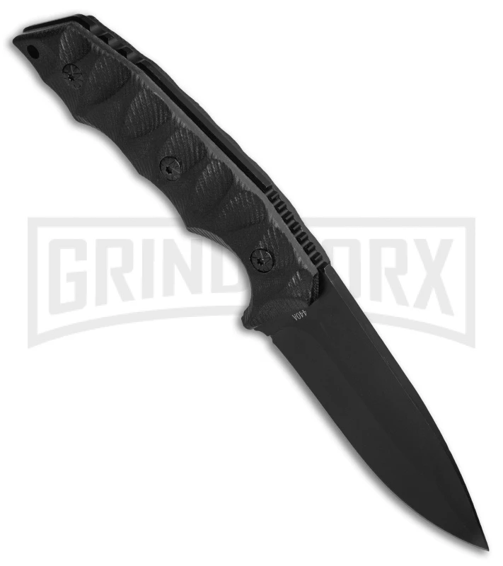 Boker Magnum Nightshade Black G-10 Fixed Blade Knife - Black Plain 2 Boker Magnum Nightshade Black G-10 Fixed Blade Knife - Black Plain - Image 2