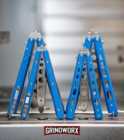 Boker Plus Mini Balisong Blue Skeletonized Trainer Knife - Satin Dull 9 Boker Plus Mini Balisong Blue Skeletonized Trainer Knife - Satin Dull -Kershaw Sale Store Boker Plus Balisong Trainer Butterfly Knife Blue G 10 Satin 01BO713 BHQ 99634 kp cnc web large 1