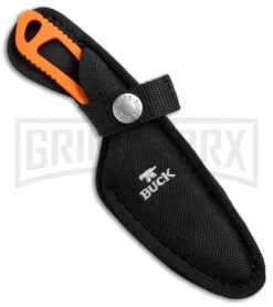 Buck Knives Buck PakLite Caper Fixed Blade Knife - Orange Plain -Kershaw Sale Store Buck PakLite Caper Orange BU135ORS BHQ 41193 jr sheath large