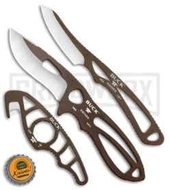 Buck Knives Buck PakLite Field Master Kit Brown Fixed Blade/Guthook - Brown/Satin -Kershaw Sale Store Buck PakLite Field Master Guthook Brown 0141BRSVP BHQ 106683 jr bottlecap large