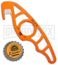 Buck Knives Buck PakLite Large Guthook Fixed Blade - Orange Plain 7 Buck Knives Buck PakLite Large Guthook Fixed Blade - Orange Plain -Kershaw Sale Store Buck PakLite Large Orange Guthook 0499ORG3 B BHQ 41360 jr bottlecap large