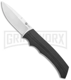 CIVIVI M2 Backup Black G-10 Fixed Blade Knife Drop Point Satin S/E W/Sheath