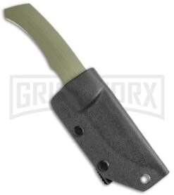 CIVIVI M2 Backup OD Green G10 Fixed Blade Knife Drop Point Satin S/E W/Sheath -Kershaw Sale Store CIVIVI M2 BAckup OD Green G 10 Satin C2016B BHQ 116963 jr sheath large