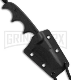 CRKT Folts Minimalist Black G-10 Bowie Neck Knife - Black Plain -Kershaw Sale Store CRKT Folts Minimalist Bowie Neck Black G 10 Black CR2387K BHQ 43700 jr sheath large