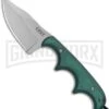 CRKT Folts Minimalist Green Fixed Blade Knife - Clip Point Bead Blast Plain -Kershaw Sale Store CRKT Folts Minimalist Bowie Neck Knife Black Green Micarta BB 2387 BHQ 7033 jr large