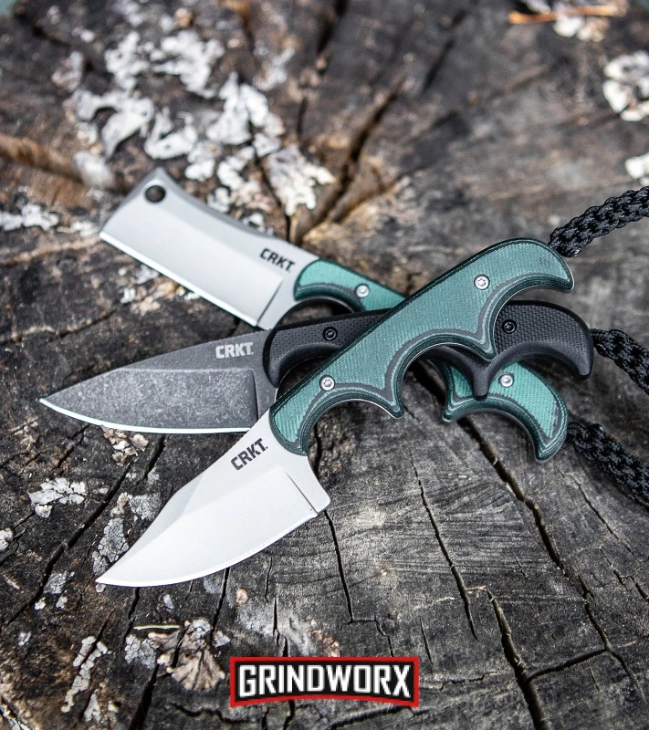 CRKT Folts Minimalist Green Fixed Blade Knife - Clip Point Bead Blast Plain 5 CRKT Folts Minimalist Green Fixed Blade Knife - Clip Point Bead Blast Plain - Image 5